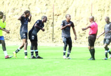Passion, professionalism to drive local football – PLE CEO Moneni Pirates players during a recent match.