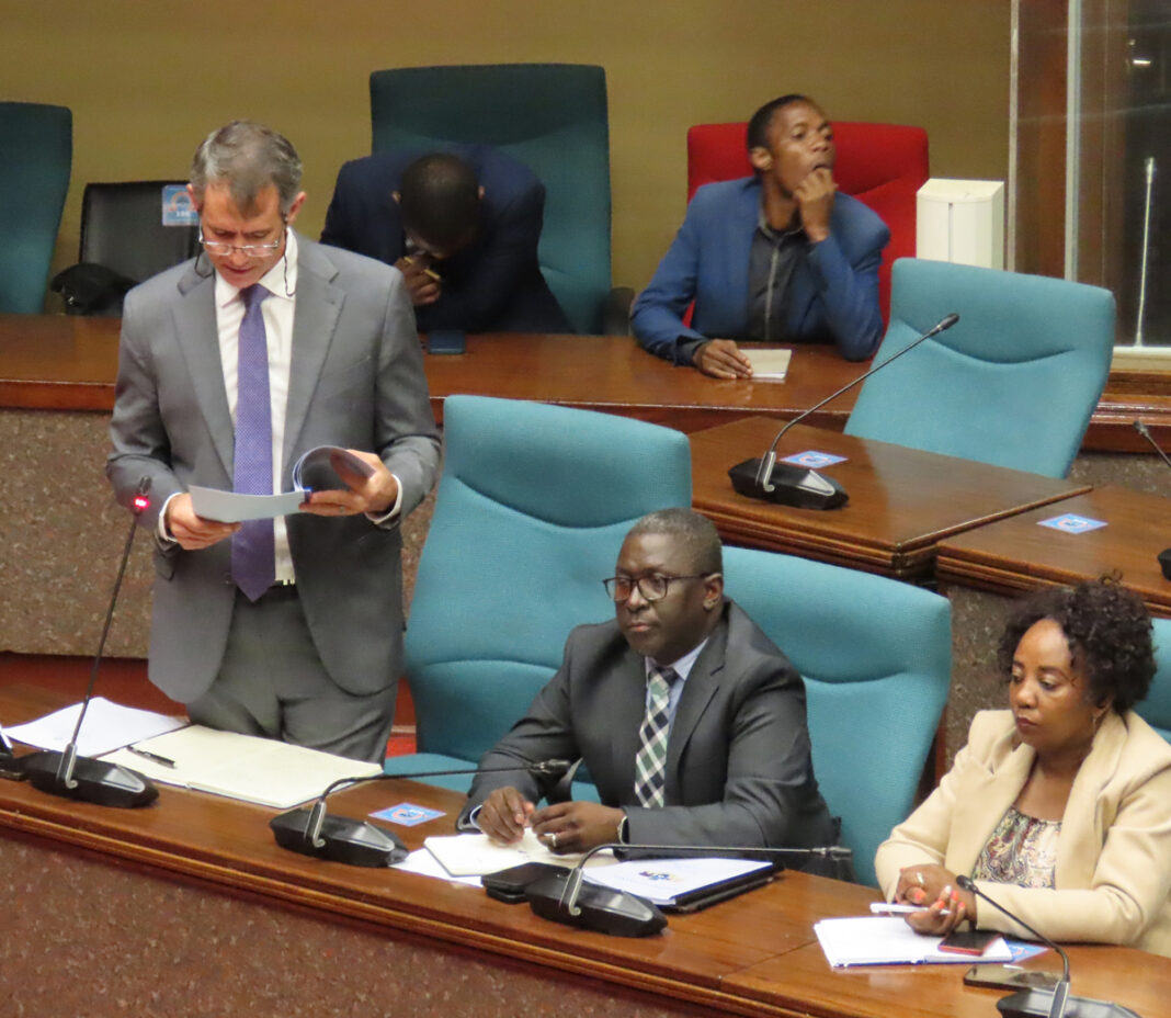 Minister of Finance Neal Rijkenberg.