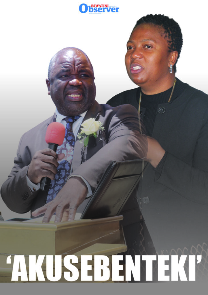 Illustration Pic: Minister of Education and Training Owen Nxumalo and Ministry of Education Principal Secretary Naniki Mnisi.