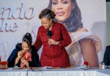 True success is artists living off their talent – Shakantu Genesis Ekucaleni Media founding director Pholile Shakantu making her remarks during the luncheon held at Ramblas on Tuesday.