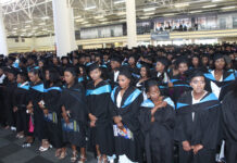 PM challenges graduates to transform economy A section of over 1 000 graduates who were conferred with certificates and degrees yesterday.