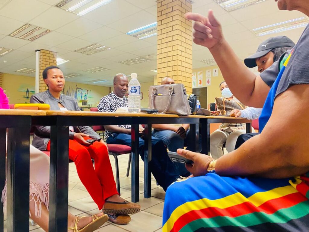 A section of the stokvel members during the meeting.