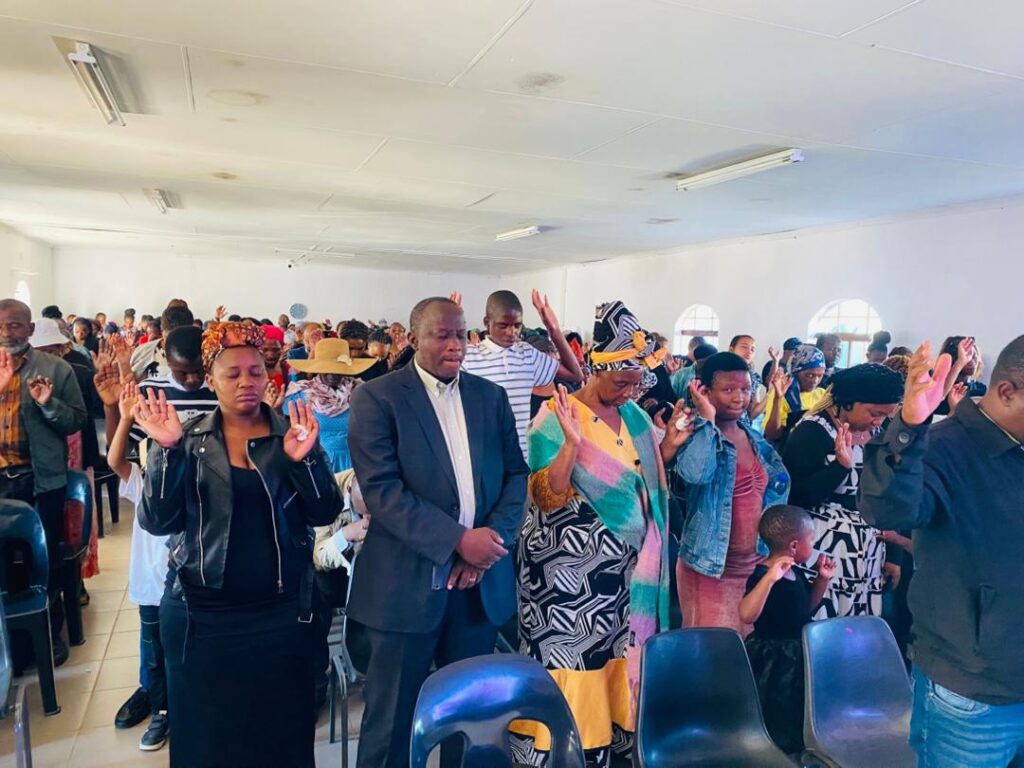 Mourners at the memorial service of Princess Nunu Johnson who was brutally killed on January 2 allegedly by her husband Thulani Ginidza.