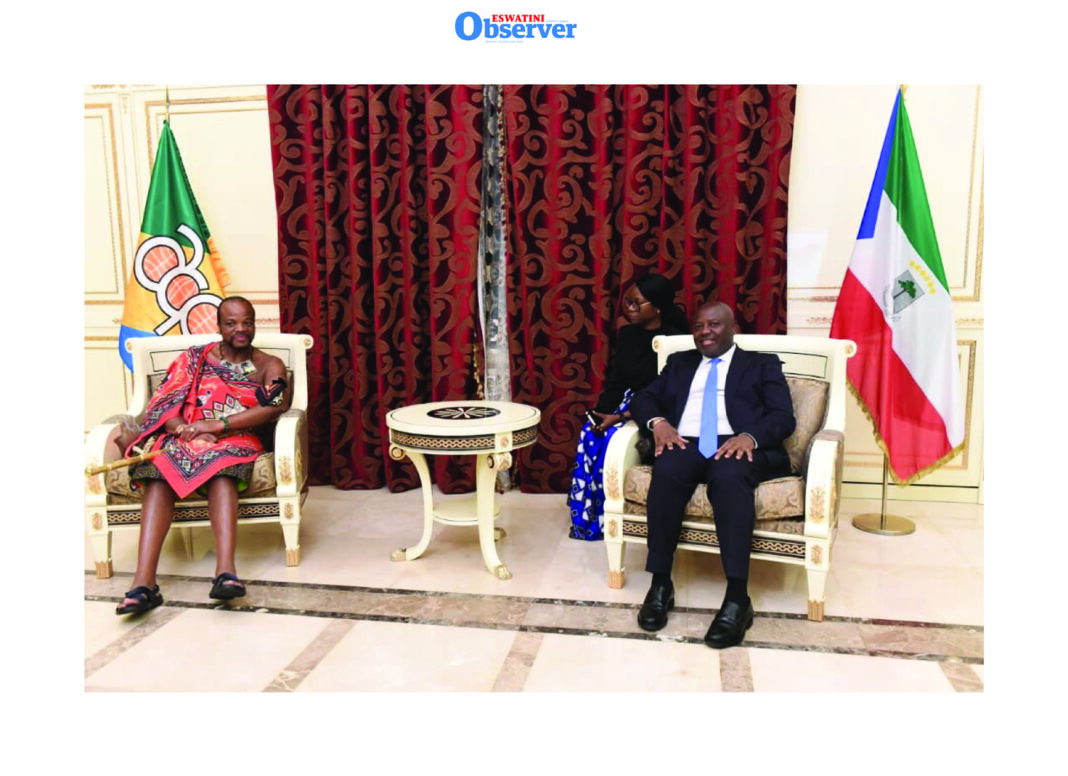 Eq His Majesty King Mswati III has arrived safely in Malapo, Equatorial Guinea accompanied by Inkhosikati LaMbikiza. His Majesty was received by the country's Prime Minister Manuel Osa Nsue upon his arrival. The king is attending the Organisation Of African, Caribbean and Pacific States (OACPS).