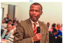 ‘Guard national integrity through ethical conduct’ Minister of Housing and Urban Development Apollo Maphalala speaks on ethical conduct during an ethics breakfast meeting hosted by EISA at Sibane Sami Hotel on Friday.