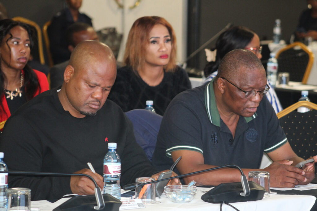 Madlangemphisi MP Allen Vilane with Sigwe MP David Ngcamphalala.