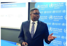 WHO supports government in Hantavirus preparedness Dr Shepherd Machekera presenting on the WHO mandate, functions and achievements.